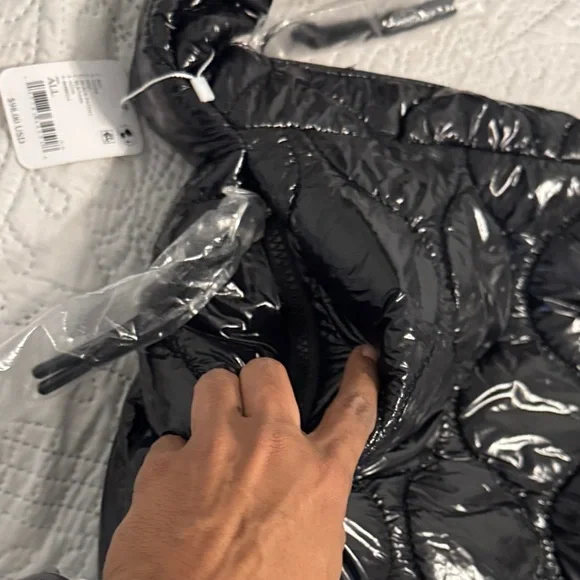 NWT Free People - Surplus Shine Carryall Tote Bag in black - Picture 11 of 16